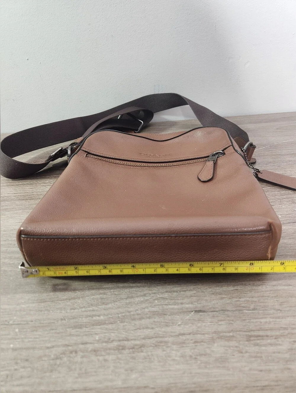 Coach Men's Crossbody Leather Flight Bag